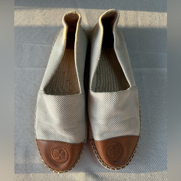 Tory Burch Shoes - Tory Burch color block flats espadrilles size 10Tory Burch Tan Espadrilles
